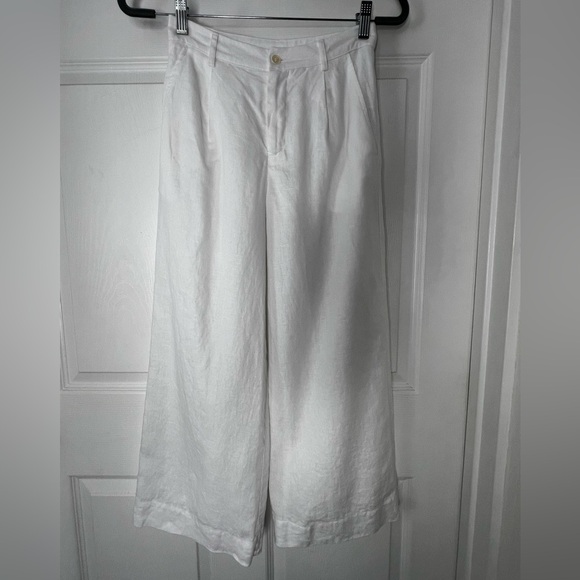 Reformation Pants - Reformation White Wide leg Pants Sz S